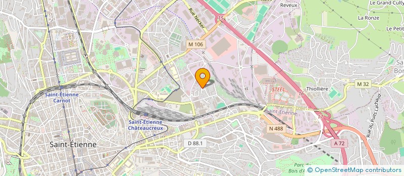 localisation de l'entreprise MADAME SOPHIE HU  SAINT-ETIENNE