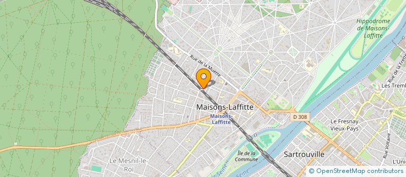 localisation de l'entreprise MADAME SOPHIE HUANG  MAISONS-LAFFITTE