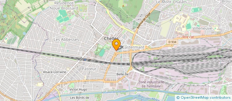 localisation de l'entreprise MADAME SOPHIE HUGUENIN  CHELLES