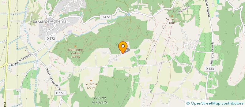 localisation de l'entreprise MADAME SOPHIE HUGUES  LA GARDE-ADHEMAR