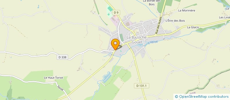 localisation de l'entreprise MADAME SOPHIE HURCET à LA BAZOCHE-GOUET