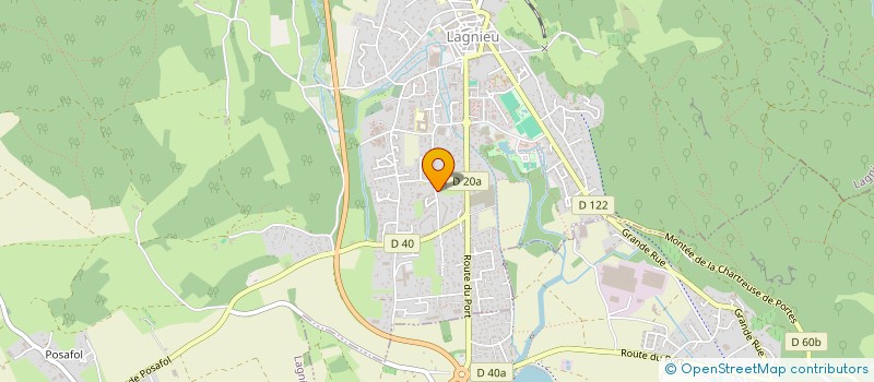 localisation de l'entreprise MADAME SOPHIE IPPOLITI  LAGNIEU