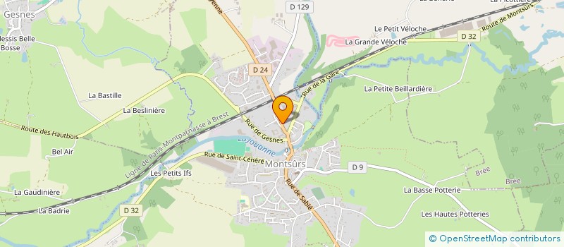 localisation de l'entreprise MADAME SOPHIE-ISABELLE MARTIN  MONTSURS