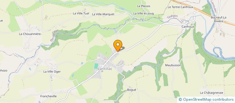 localisation de l'entreprise MADAME SOPHIE JACQ  LANTILLAC