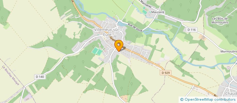 localisation de l'entreprise MADAME SOPHIE JAGLOVSKY à VILLEMEUX-SUR-EURE