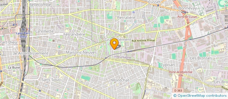 localisation de l'entreprise MADAME SOPHIE JAILLET  VILLEURBANNE