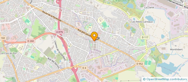 localisation de l'entreprise MADAME SOPHIE JASTRZEBSKI  TRELAZE