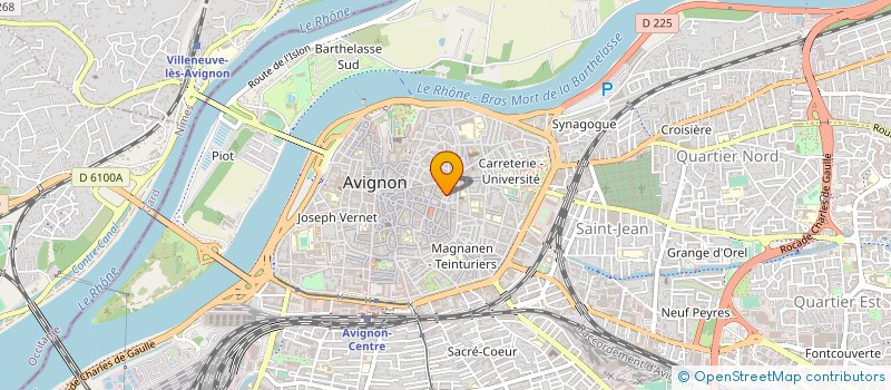 localisation de l'entreprise MADAME SOPHIE JAUSSERAND  AVIGNON