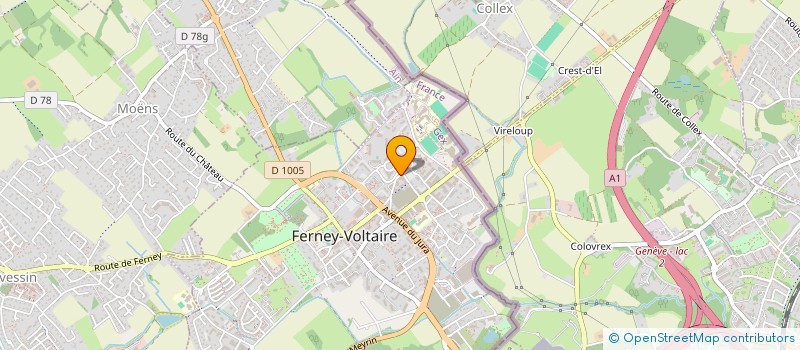 localisation de l'entreprise MADAME SOPHIE JAVOUREZ à FERNEY-VOLTAIRE