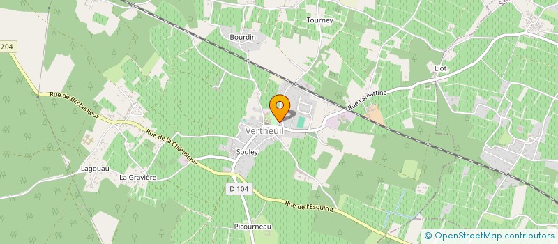 localisation de l'entreprise MADAME SOPHIE JEAN  VERTHEUIL