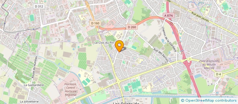 localisation de l'entreprise MADAME SOPHIE JEANNE PAULE BLATTEAU  LES PONTS-DE-CE