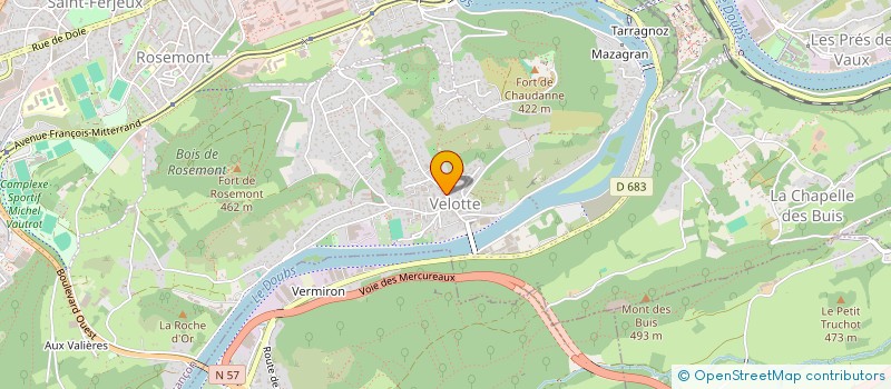 localisation de l'entreprise MADAME SOPHIE JEANNENOT  BESANCON