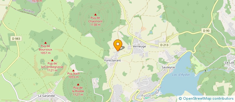 localisation de l'entreprise MADAME SOPHIE JEANNERET  AYDAT