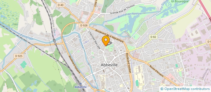 localisation de l'entreprise MADAME SOPHIE JEANNOT à ABBEVILLE