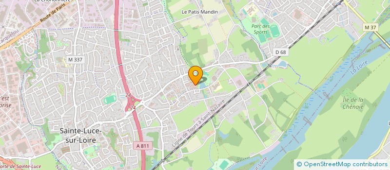 localisation de l'entreprise MADAME SOPHIE JOALLAND  SAINTE-LUCE-SUR-LOIRE