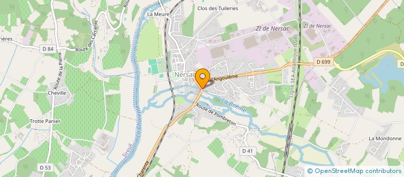 localisation de l'entreprise MADAME SOPHIE JOLLI  NERSAC