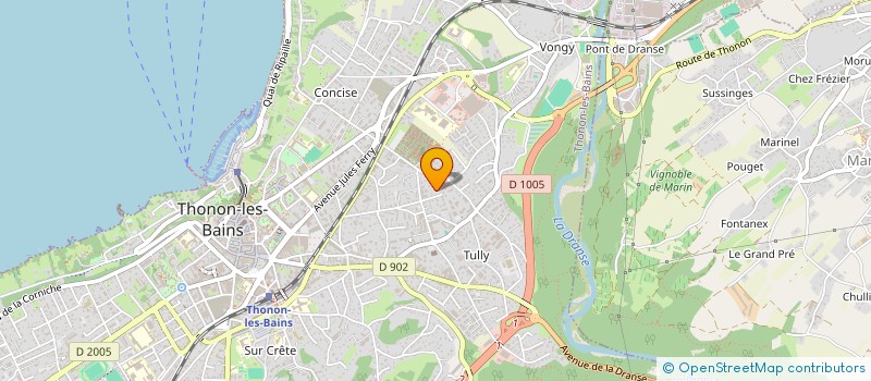 localisation de l'entreprise MADAME SOPHIE JOLLY à THONON LES BAINS