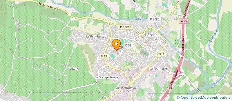 localisation de l'entreprise MADAME SOPHIE JOSETTE CHRIS RAMONET à PEZENAS
