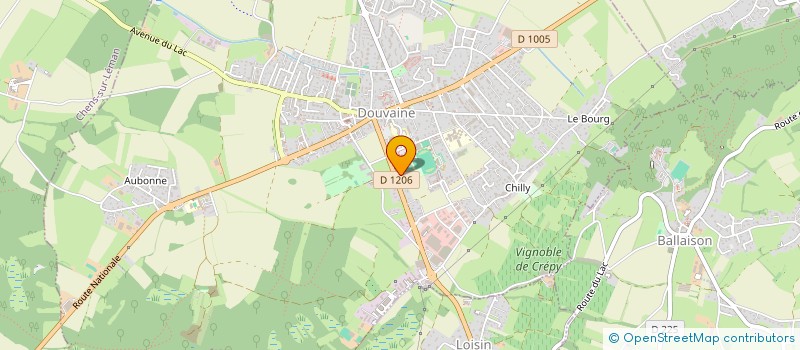 localisation de l'entreprise MADAME SOPHIE JOUAUX  DOUVAINE