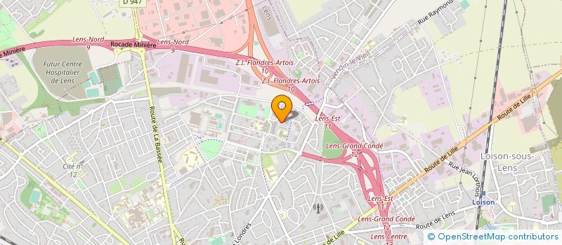 localisation de l'entreprise MADAME SOPHIE JOURDAIN  LENS