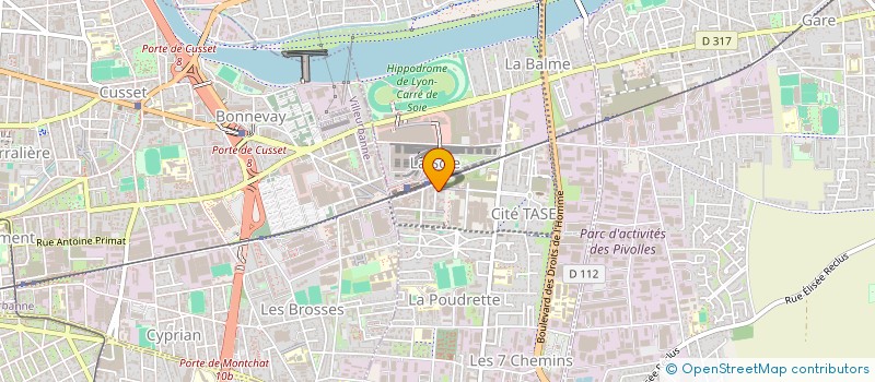 localisation de l'entreprise MADAME SOPHIE JULVECOURT  VAULX-EN-VELIN