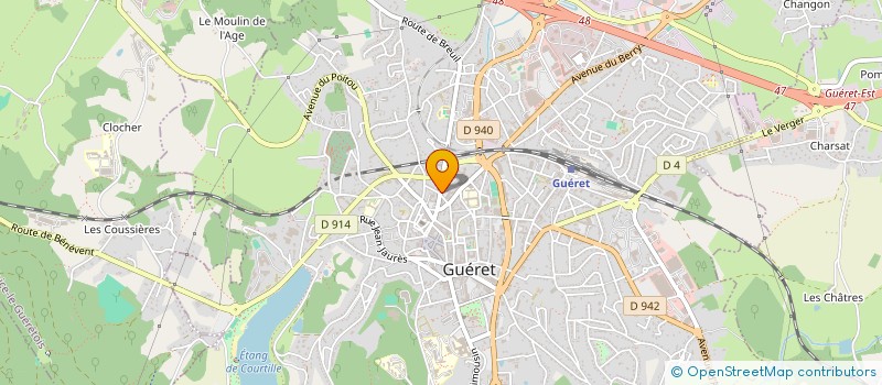 localisation de l'entreprise MADAME SOPHIE KALAITZIS à GUERET