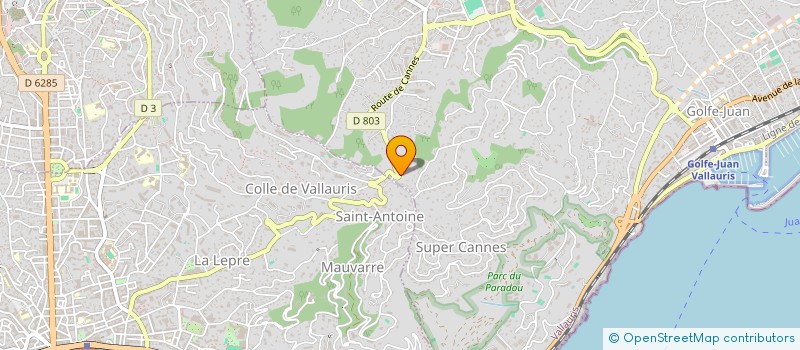 localisation de l'entreprise MADAME SOPHIE KEMPA  VALLAURIS