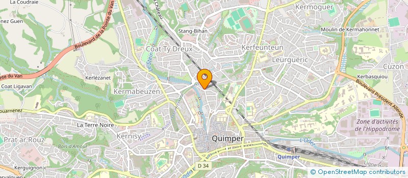 localisation de l'entreprise MADAME SOPHIE KEROUEDAN  QUIMPER