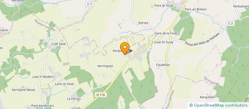 localisation de l'entreprise MADAME SOPHIE KEZERIAN  MOELAN-SUR-MER