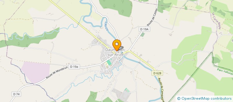 localisation de l'entreprise MADAME SOPHIE KIRCHGESSNER à DAUMAZAN-SUR-ARIZE