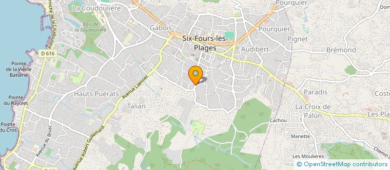 localisation de l'entreprise MADAME SOPHIE KLING à SIX-FOURS-LES-PLAGES
