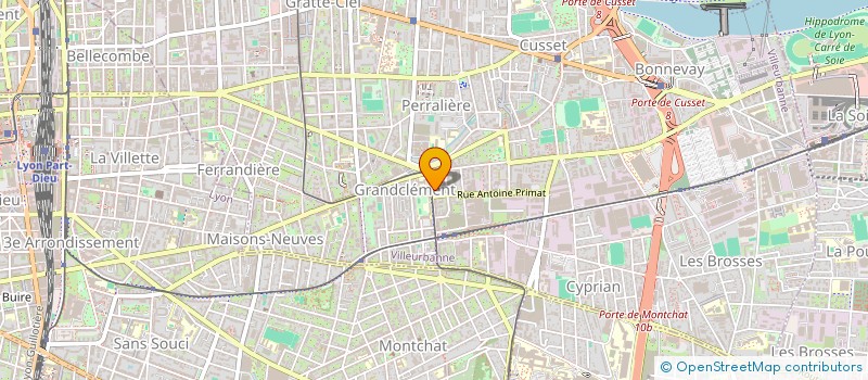 localisation de l'entreprise MADAME SOPHIE KLINKACEK  VILLEURBANNE