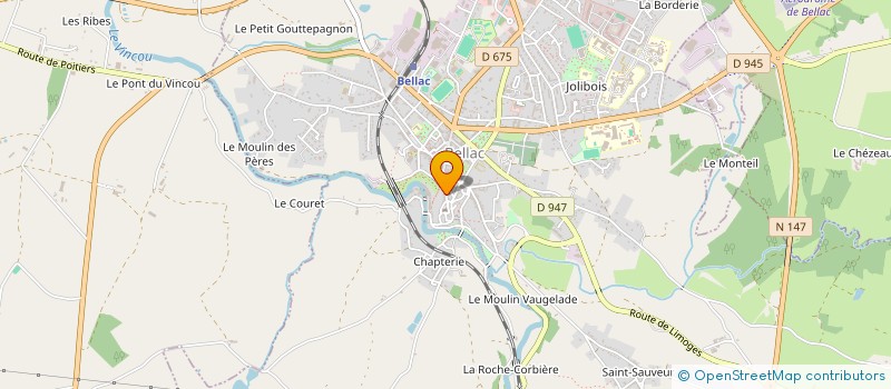 localisation de l'entreprise MADAME SOPHIE KORTEN  BELLAC