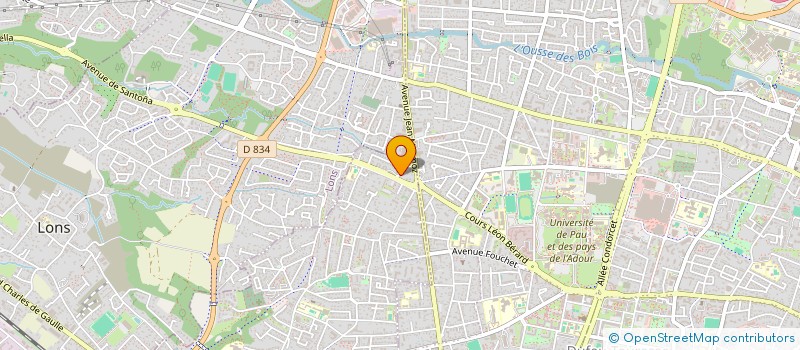 localisation de l'entreprise MADAME SOPHIE KRESS  BILLERE