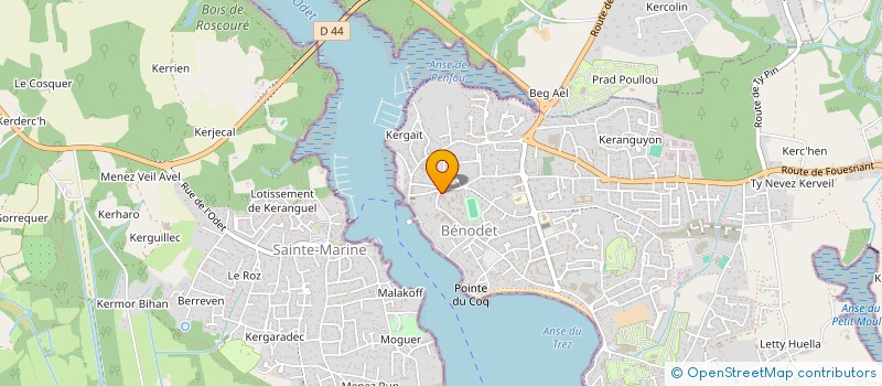 localisation de l'entreprise MADAME SOPHIE L'HENORET à BENODET
