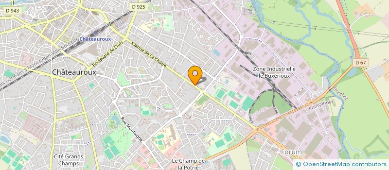 localisation de l'entreprise MADAME SOPHIE LABRUNE à CHATEAUROUX