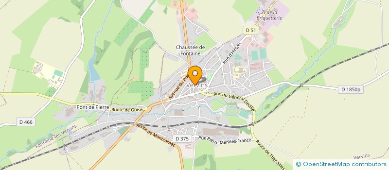 localisation de l'entreprise MADAME SOPHIE LACAM  VERVINS