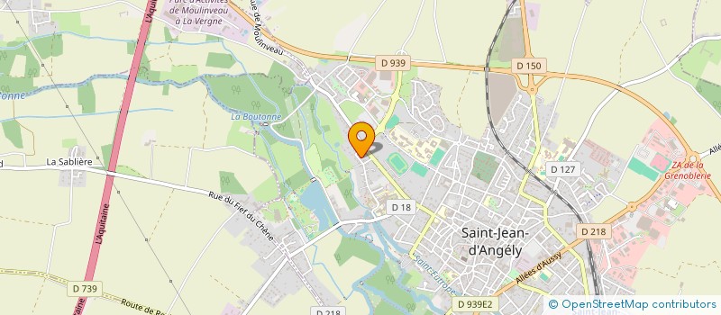 localisation de l'entreprise MADAME SOPHIE LACOURCELLE à SAINT-JEAN-D'ANGELY