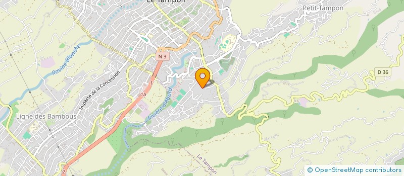 localisation de l'entreprise MADAME SOPHIE LACOUTURE  LE TAMPON