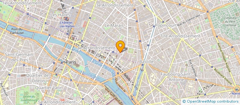 localisation de l'entreprise MADAME SOPHIE LACROIX à PARIS
