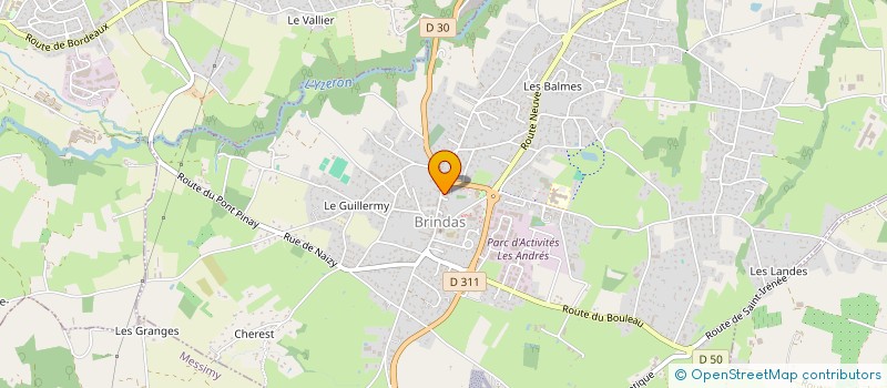 localisation de l'entreprise MADAME SOPHIE LAFORET  BRINDAS