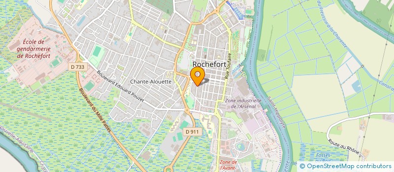 localisation de l'entreprise MADAME SOPHIE LAFOSSAS  ROCHEFORT