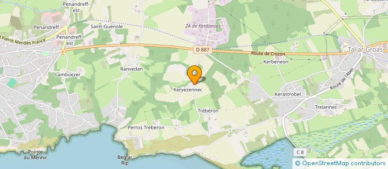 localisation de l'entreprise MADAME SOPHIE LALLONDER  CROZON