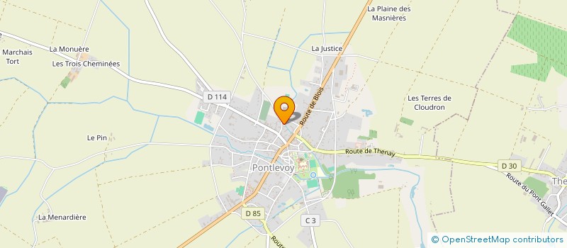 localisation de l'entreprise MADAME SOPHIE LAMBERT  PONTLEVOY