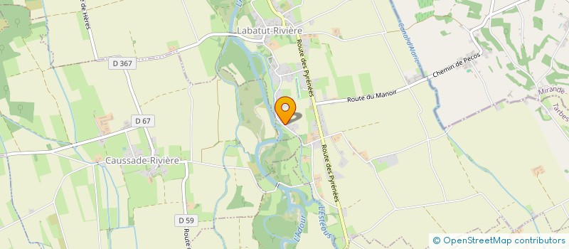 localisation de l'entreprise MADAME SOPHIE LANDES  LABATUT-RIVIERE