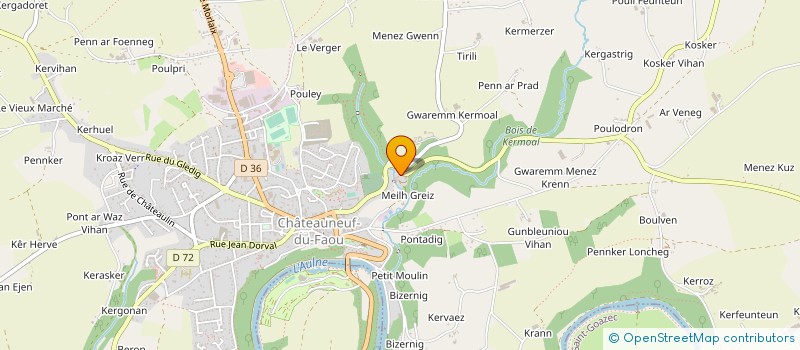 localisation de l'entreprise MADAME SOPHIE LANINI à CHATEAUNEUF-DU-FAOU