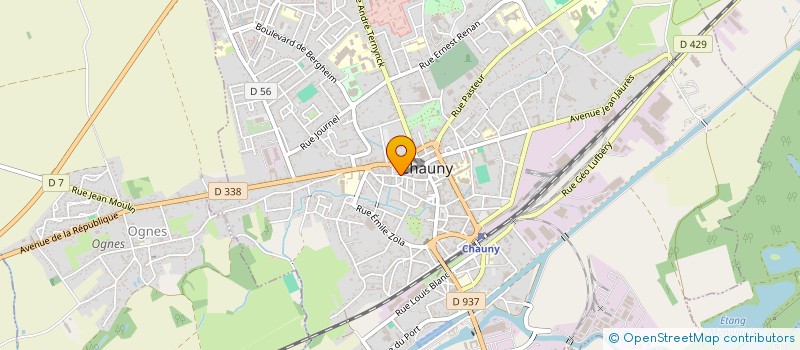 localisation de l'entreprise MADAME SOPHIE LANNOIS à CHAUNY