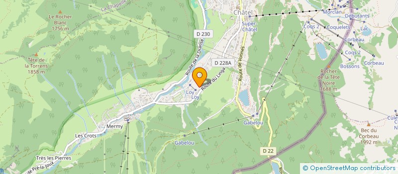 localisation de l'entreprise MADAME SOPHIE LANOTTE  CHATEL