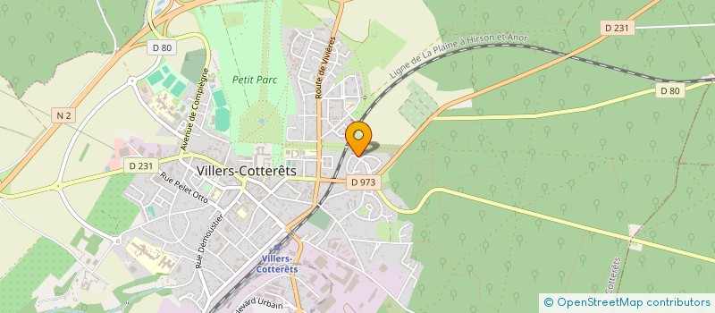 localisation de l'entreprise MADAME SOPHIE LANOUE à VILLERS-COTTERETS