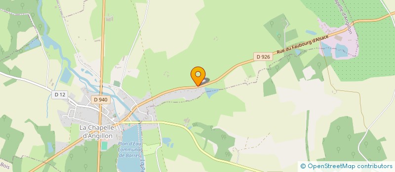 localisation de l'entreprise MADAME SOPHIE LANOUE  LA CHAPELLE-D'ANGILLON